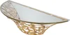 Wandkonsole "Schmetterlinge" in Gold – Halbrunde Konsole Produktbild-Vorschau 4