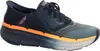 A side view of a blue and orange athletic shoe. Produktbild-Vorschau
