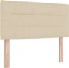 vidaXL Testiera crema 80 cm in tessuto Anteprima dell’immagine prodotto 1