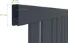 Doppelflügeltor aus Aluminium 3m VEYMONT H.120cm grau Produktbild-Vorschau 11