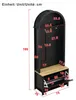 Multifunktionaler Garderobenschrank(schwarz) mit Produktbild-Vorschau 7