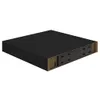 A black shelf with a mounting bracket underneath. Produktbild-Vorschau