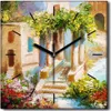 Coloray Uhr auf Leinwand 30x30 cm Wand Uhr Dekoration Produktbild-Vorschau 1