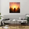 Bilder auf glas - Tempel Mönch - 70x70cm - Glasbilder - Produktbild-Vorschau 6