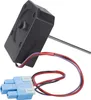 A black electronic component with a metal rod and colored wires connected to a blue connector. Produktbild-Vorschau