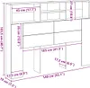 vidaXL Szafka z wezgłowiem z drewna dębowego 140 x 19 x Podgląd zdjęcia produktu 8