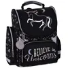 Schulranzen Set 3 teilig Tornister Mädchen Schwarz Einhorn Produktbild-Vorschau 2