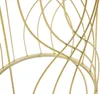 Conjunto de mesitas auxiliares de vidrio y hierro, 38x55 cm Vista previa de la imagen del producto 3