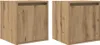 Two identical wooden nightstands are shown side-by-side against a white background. Náhled obrázku produktu