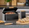 ZELLER 25417 Brotkasten, Metall/Bambus, schwarz, ca. 30,5 x Produktbild-Vorschau 9