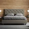 ITYHOME - Gepolstertes Bett mit Lattenrost 140x190 mit Produktbild-Vorschau 2