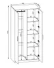 MinteLiv Kleiderschrank 2-türig Weiß/Eiche-Optik 49 cm Produktbild-Vorschau 7