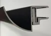 BuyLando Regenrinne für Vordach 150cm Schwarz für Gläser Produktbild-Vorschau 1