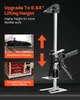 A product image showcasing a lifting device with overlaid text highlighting its features and benefits. Produktbild-Vorschau