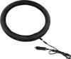 A black steering wheel cover with a power cord and car charger plug. Podgląd zdjęcia produktu