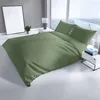 Musselin Bettwäsche 155x220 cm Baumwolle Grün Einfarbig mit Produktbild-Vorschau 5
