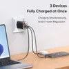 67W GaN Schnellladegerät Kompatibel mit LED, 3-Port USB C Produktbild-Vorschau 4