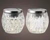 Transparente LED Solar Tischlampe aus Glas, warmweißes Produktbild-Vorschau 1