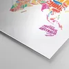 Bilder auf glas - Einteilig - Karte Worte Welt Geographie - Produktbild-Vorschau 5