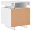 Nachttisch mit LED-Leuchten Weiß 40x39x48,5 cm Produktbild-Vorschau 6
