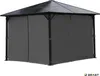 Alu Gartenpavillon SUMMERDREAM 3x3 grau inkl. LEDs Produktbild-Vorschau 10