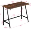 A diagram of a desk with dimensions indicated. Náhled obrázku produktu