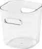 A clear plastic storage box with handles. Produktbild-Vorschau