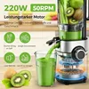 YASHE Slow Juicer Entsafter mit 127 mm Einfüllschacht, Cold Produktbild-Vorschau 5