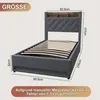 okwish Polsterbett 90×200 mit USB & Kopfteil-Ablage, Produktbild-Vorschau 7