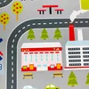 Kinderzimmerteppich rutschsicher mit Städtemuster in Grau Produktbild-Vorschau 3