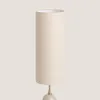LED Tischlampe aus Keramik und Stoff Bryony Taupe Produktbild-Vorschau 5