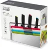 The image shows the packaging of a Joseph Joseph Folio Icon Plus 8-piece knife and chopping board set with storage case. Anteprima dell’immagine prodotto