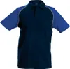 Kariban Herren Polo-Shirt Poloshirt Basic Kontrast Kragen Produktbild-Vorschau 1