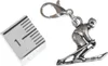 Skifahrer Winter Charm Ski Skier Anhänger Skikurs silber Produktbild-Vorschau 2