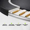 Premium-Bodentrampolin mit Sicherheitsnetz – rechteckig – Produktbild-Vorschau 8