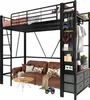 A loft bed with a sofa underneath, decorated with accessories. Náhled obrázku produktu