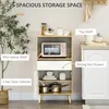 HOMCOM Meuble desserte de cuisine pour micro-ondes style Voir les images du produit 3