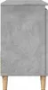 vidaXL Armoire sous lavabo gris béton 65x33x60 cm Bois Voir les images du produit 6