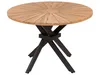 BELIANI Gartentisch Hellbraun Akazenholz Rund ⌀ 110 cm mit Produktbild-Vorschau 5