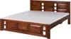 MASSIVMOEBEL24 Bett Akazie 180x200x90 nougat lackiert Produktbild-Vorschau 3