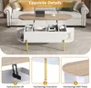 Merax Table basse avec plateau relevable, espace de Voir les images du produit 7