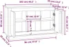 vidaXL Sideboard Schwarz 102x35x60 cm Holzwerkstoff Produktbild-Vorschau 7