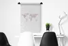 MuchoWow® Wandteppich Wandbehang Weltkarte - Marmor - Rosa Produktbild-Vorschau 4