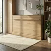 Schrankbett 90x200 cm Horizontal | Klappbett Wandbett Produktbild-Vorschau 2