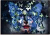 ARTland Leinwandbild Fräulein Schmetterling Größe: 70x50 cm Produktbild-Vorschau 1