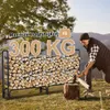 Pevný regál na dřevo pro krb, nosnost 300 kg, rozměry 244 x Náhled obrázku produktu 4