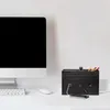 relaxdays Kabelbox Bambus schwarz Produktbild-Vorschau 5