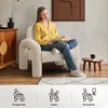 Makika Loungesessel Einzelsofa Lia aus Bouclé in Weiß Produktbild-Vorschau 3
