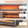 Minibackofen, 20L, 5 Funktionen, 360° Heißluft, Grillrost, Produktbild-Vorschau 8