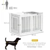 PawHut Hundekäfig, Haustierkäfig, Hundehütte, Hundebox Produktbild-Vorschau 3